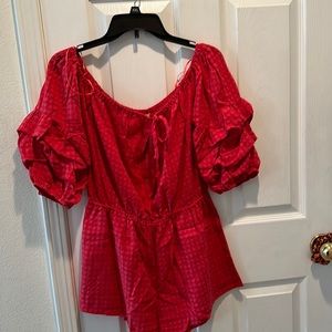 Red romper by Baevely